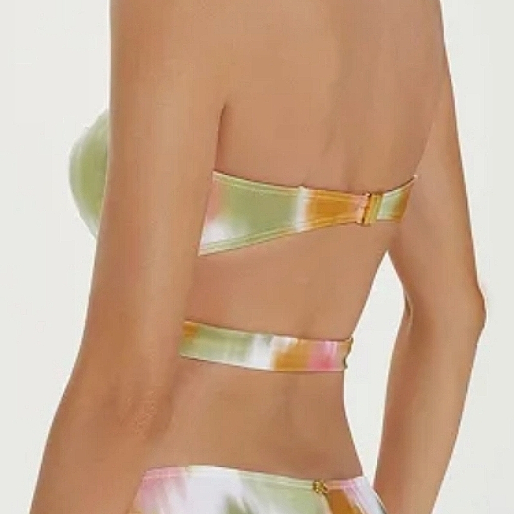 NWT Vix $192 Women Green Duala Zene Bandeau Bikini Swimsuit top size Xl  D Cup - Picture 13 of 14